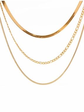 18K Gold Plated Layered Necklace